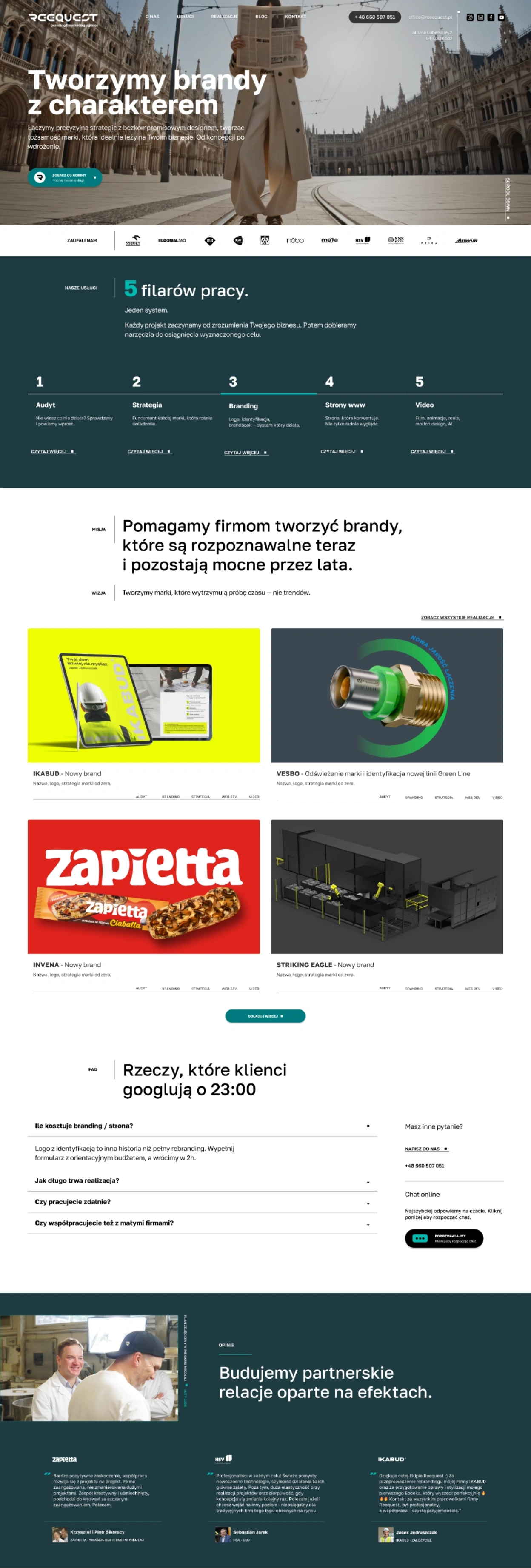 The Grow agency homepage after the redesign